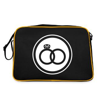 Wedding Rings Ring Wedding - Retro Bag - black/gold - Back