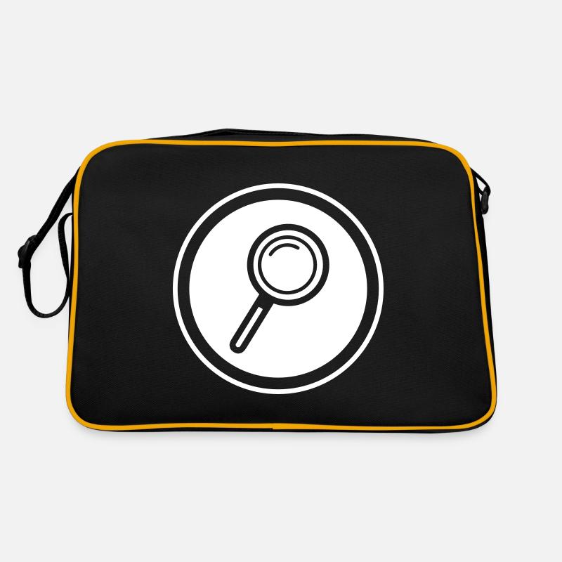 Lupe Symbol Retro Tasche