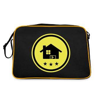 Maison Symbole Accueil - Sac Retro - noir/or - Dos
