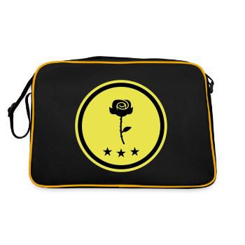 Symbole de la rose - Sac Retro - noir/or - Dos