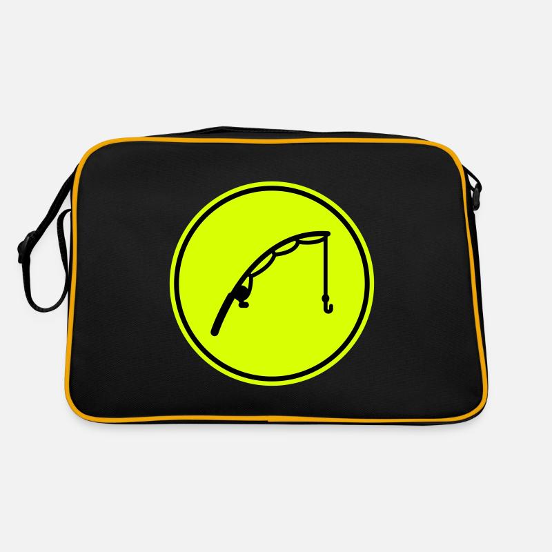 Angelrute angeln icon Retro Tasche