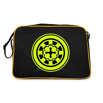 Roulette Icon Symbol - Retro Bag - black/gold - Back