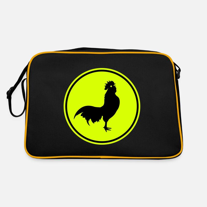 Hahn Tier silhouette Retro Tasche