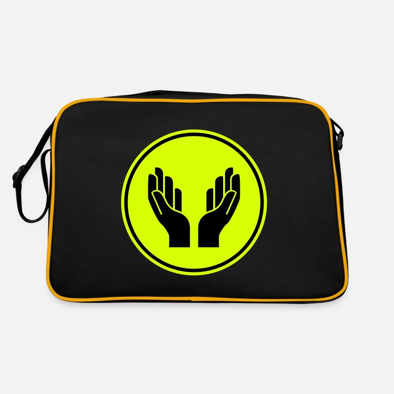Hands Pray Icon Retro Bag
