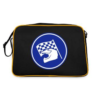Casque de course - Sac Retro - noir/or - Dos
