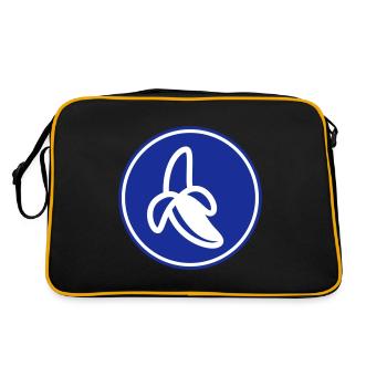 Icône banane - Sac Retro - noir/or - Dos