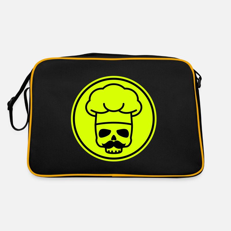 Cook skull icon Retro Bag