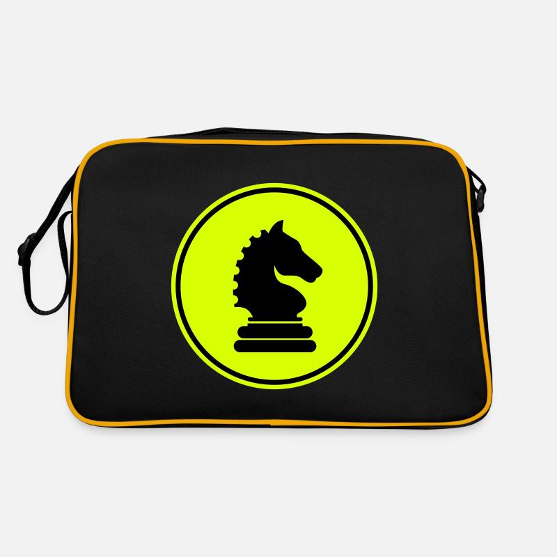 Pièce d’échecs de cheval Sac Retro