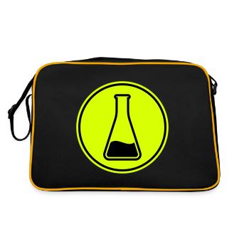 Test tube icon - Retro Bag - black/gold - Back