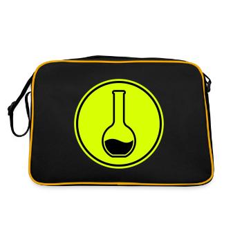 Test tube chemist - Retro Bag - black/gold - Back
