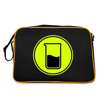 Test tube chemistry - Retro Bag - black/gold - Back