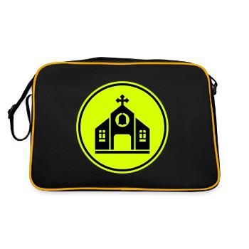 Church faith - Retro Bag - black/gold - Back