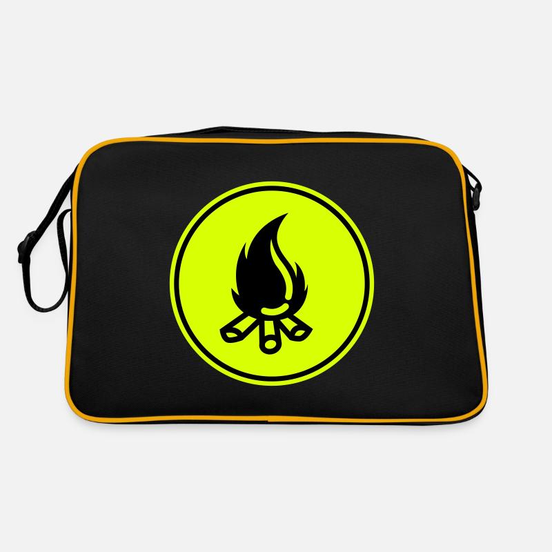 Campfire symbol Retro Bag