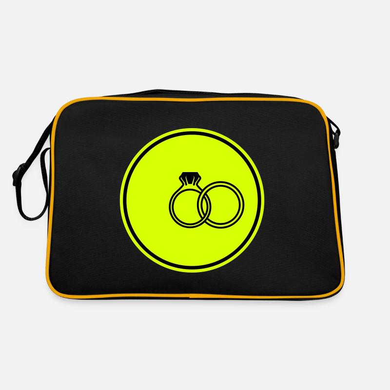 Eheringe symbol Retro Tasche
