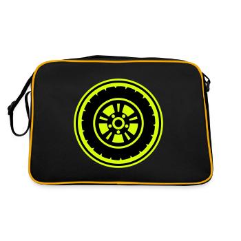 Réglage des pneus - Sac Retro - noir/or - Dos