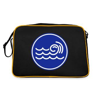 Icône d’onde - Sac Retro - noir/or - Dos