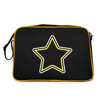 Star Symbol - Retro Bag - black/gold - Back