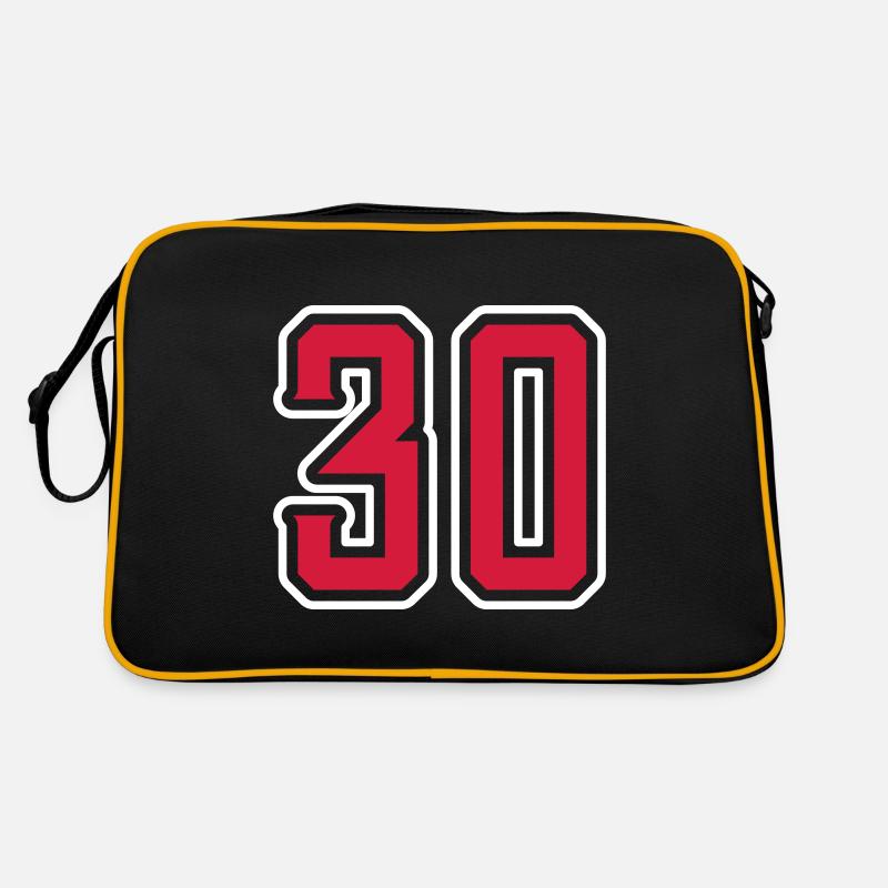 30 Zahl symbol Retro Tasche