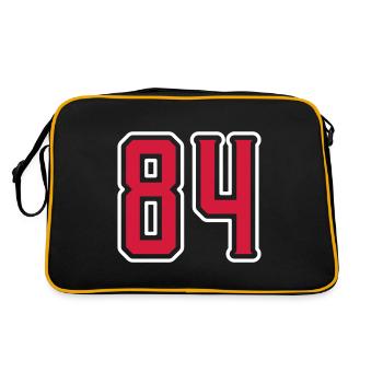 84 number symbol - Retro Bag - black/gold - Back