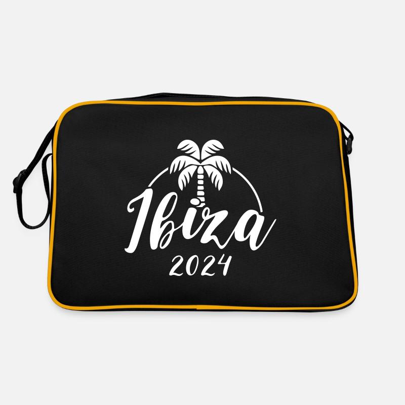 Ibiza 2024 - Retro Tasche - Schwarz/Gold