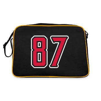 Symbole numérique 87 - Sac Retro - noir/or - Dos