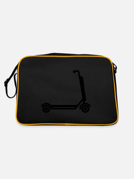 E-scooter icon - Retro Bag - black/gold - Back