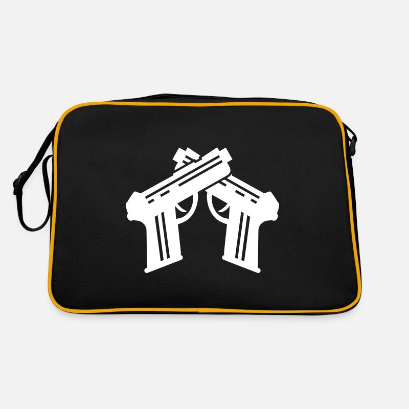 Pistole Symbol Retro Tasche