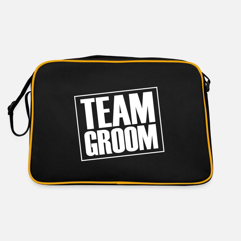 Mariage de l’équipe Groom Dicton Sac Retro