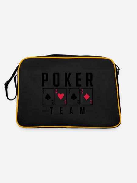 poker team - Retro Bag - black/gold - Back