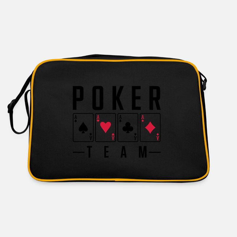 poker team Retro Tasche