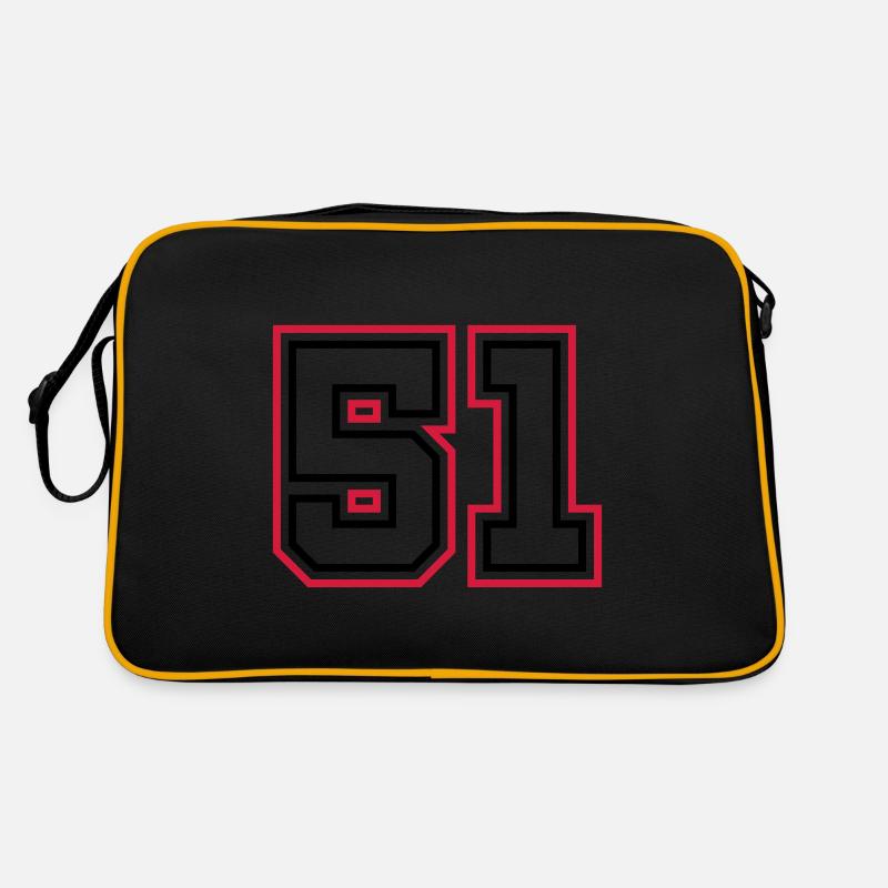51 Numéro de numéro Sac Retro