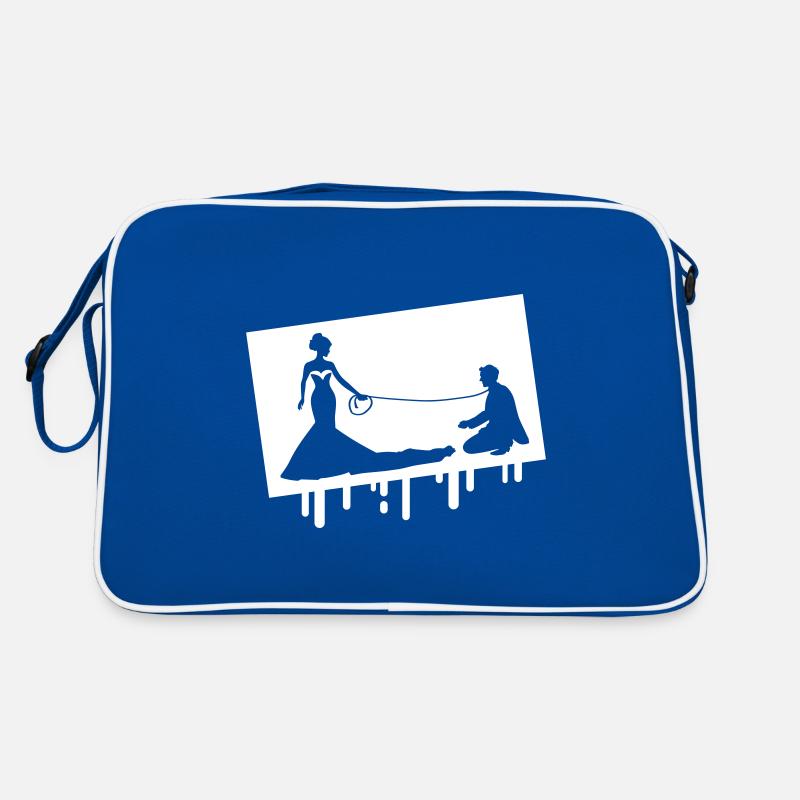 Mariage des mariés Lin Sac Retro