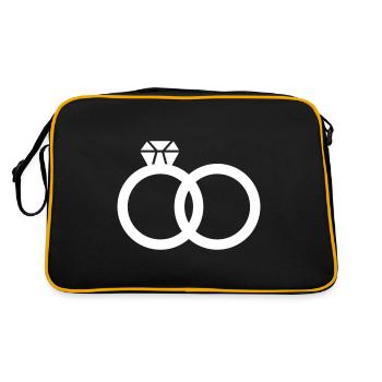 Bagues de mariage Mariage - Sac Retro - noir/or - Dos