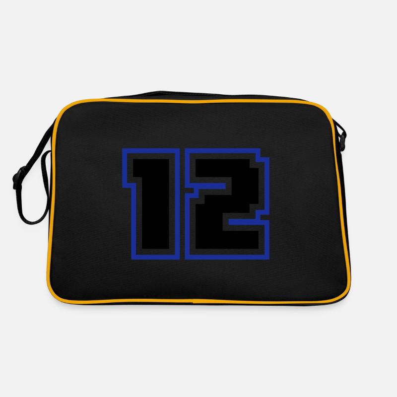 12 symbole de nombre Sac Retro