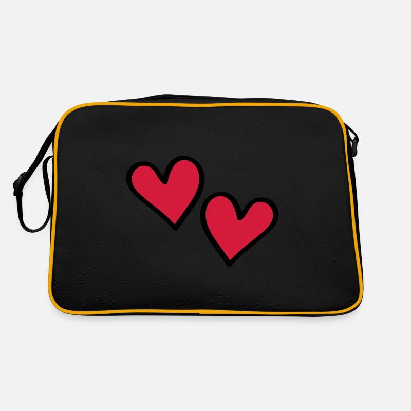 Symbole de l’amour des cœurs Sac Retro