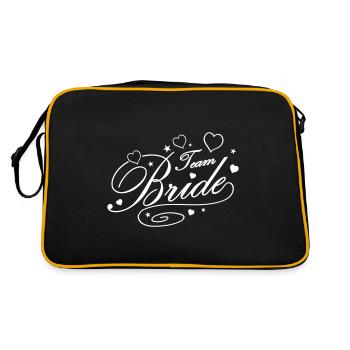Équipe Bride Wedding Hearts - Sac Retro - noir/or - Dos