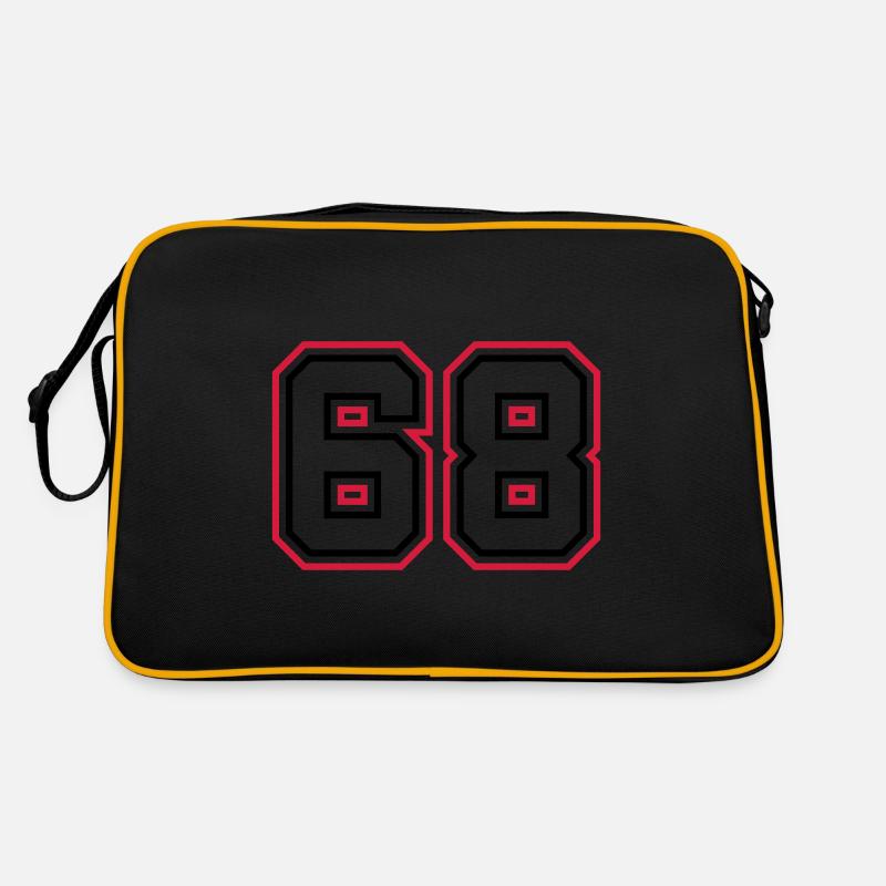 68 Numéro de numéro Sac Retro
