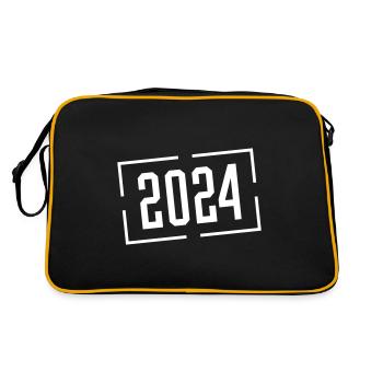 Année 2024 - Sac Retro - noir/or - Dos