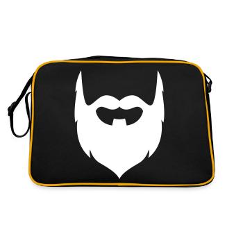 Symbole de barbe - Sac Retro - noir/or - Dos