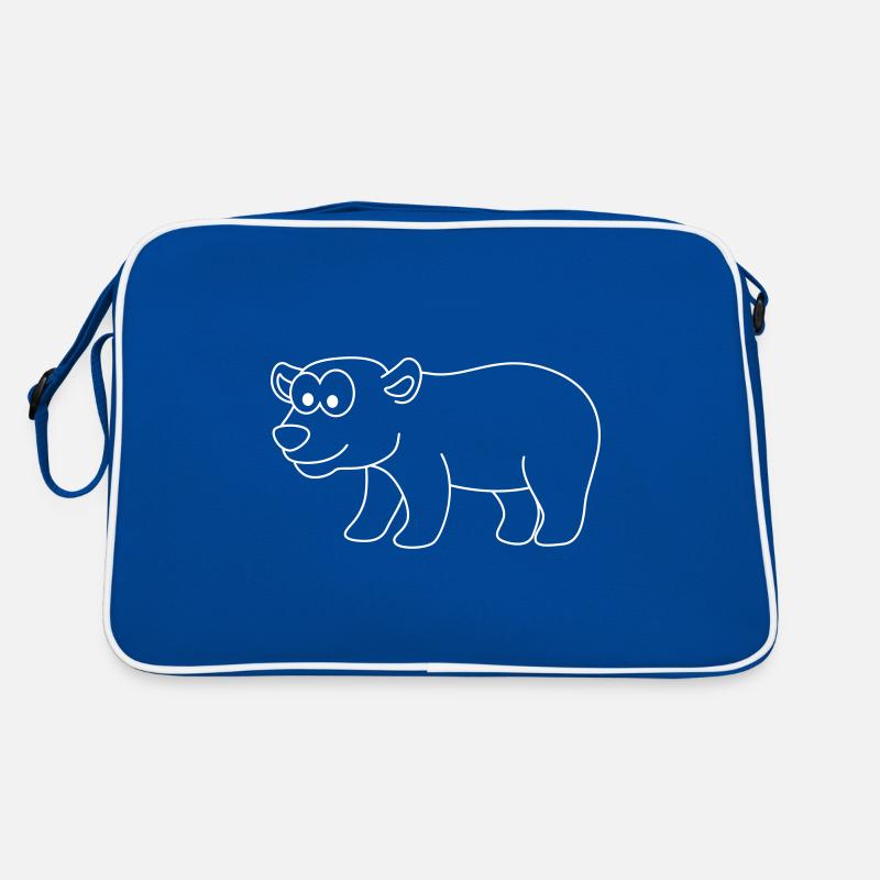Eisbär Comic Tier Retro Tasche