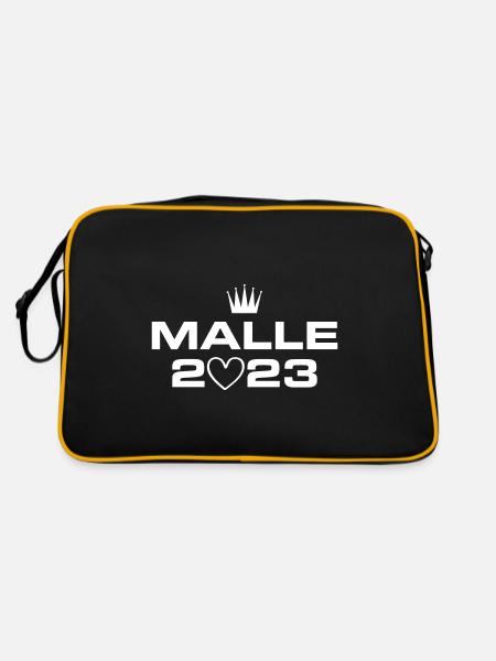Malle 2023 Heart - Retro Bag - black/gold - Back