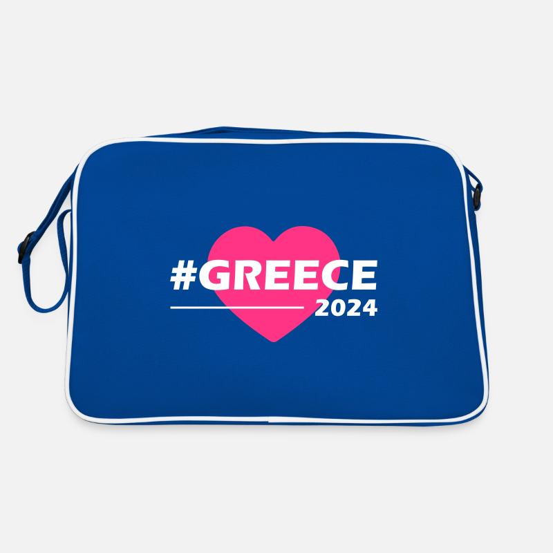 Greece 2024 Herz Liebe Retro Tasche
