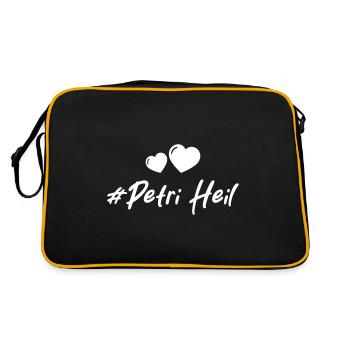 Petri Heil Pêche au cœur - Sac Retro - noir/or - Dos