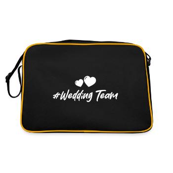 Wedding Team Heart - Retro Bag - black/gold - Back