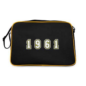 1961 Year Number - Retro Bag - black/gold - Back