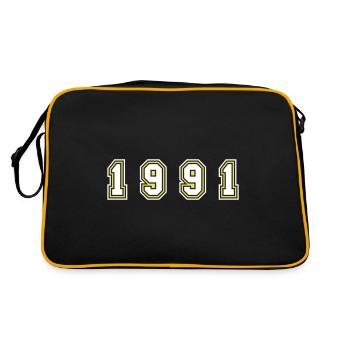 Numéro de l’année 1991 - Sac Retro - noir/or - Dos