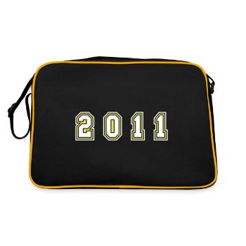 2011 Year Number - Retro Bag - black/gold - Back