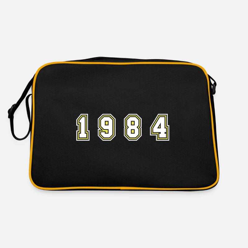 1984 Jahr Zahl Retro Tasche