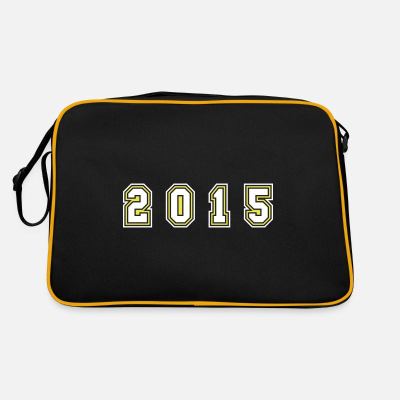 2015 Jahr Zahl Retro Tasche