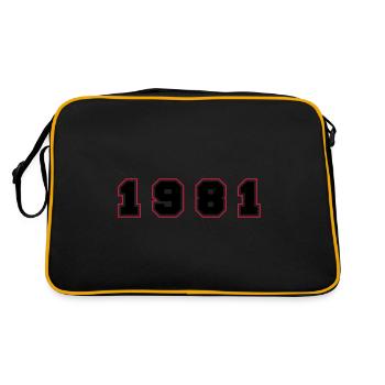 Numéro de l’année 1981 - Sac Retro - noir/or - Dos
